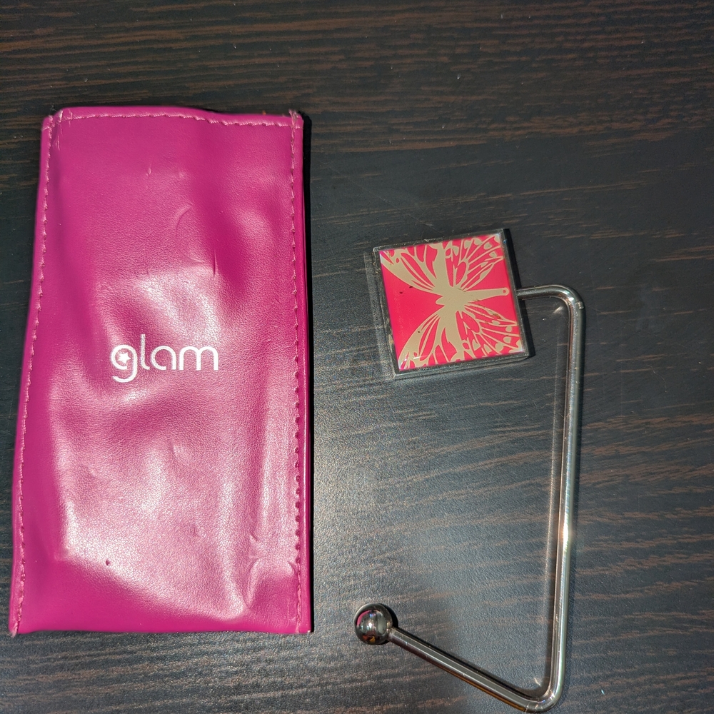 Glam Pink and Silver Phone Holder